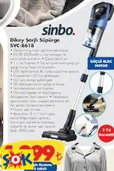 SİNBO SVC-8618 DİKEY ŞARJLI SÜPÜRGE SİNBO SVC-8618 DİKEY ŞARJLI SÜPÜRGE
